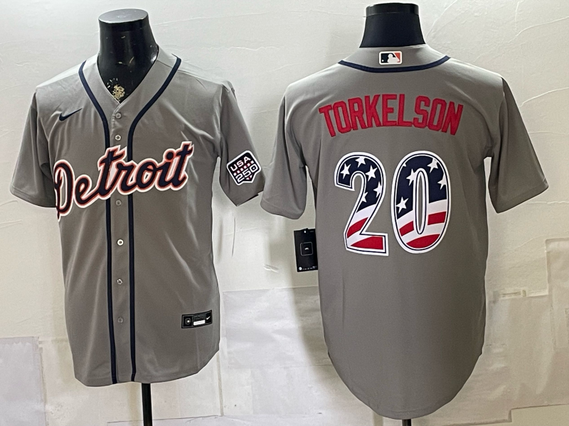 Men Detroit Tigers #20 Torkelson grey Nike 2026 MLB Jersey 0819002